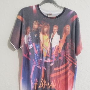 Vintag Def Leppard 80s Logo Vision Band T-Shirt